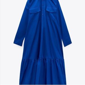 Zara Blue Shirtdress